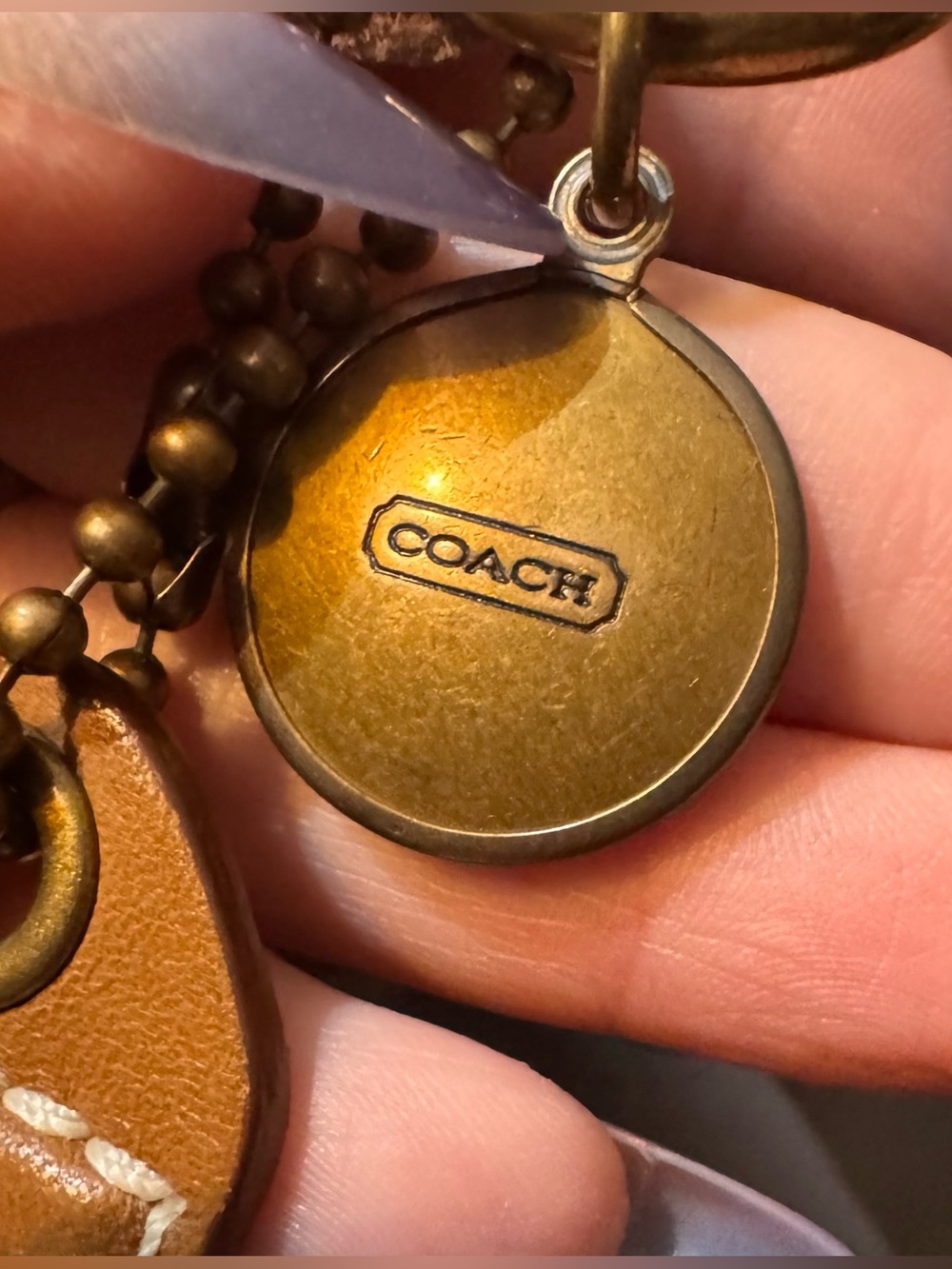 Coach Signature Hobo Shoulder Bag in Bronze Brown - Picture 13 of 13